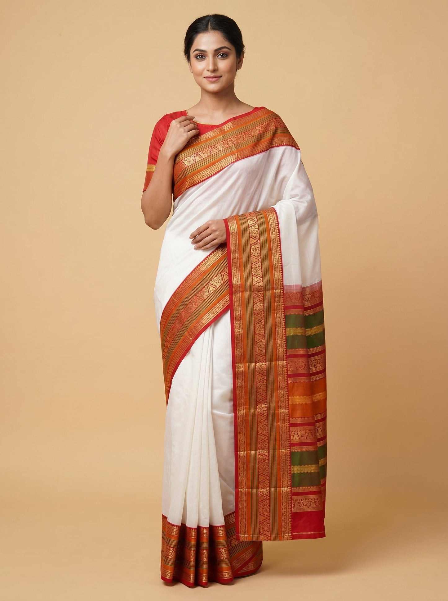 Classic White Charm Saree
