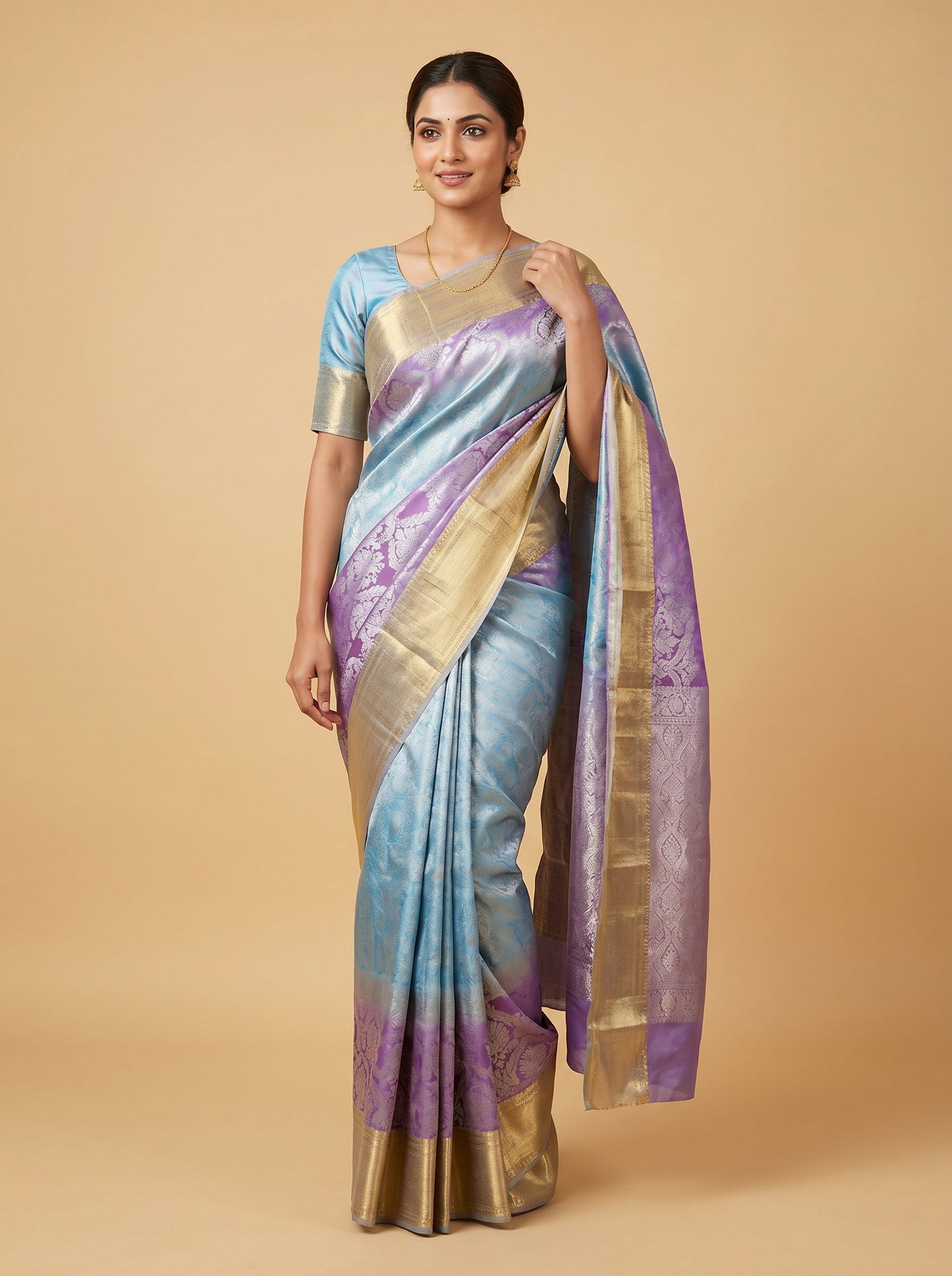 Classic Zari Gold Handloom Saree
