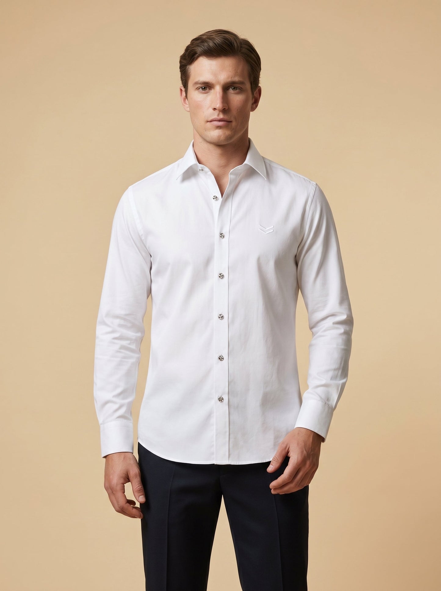 Clean White Casual Shirt