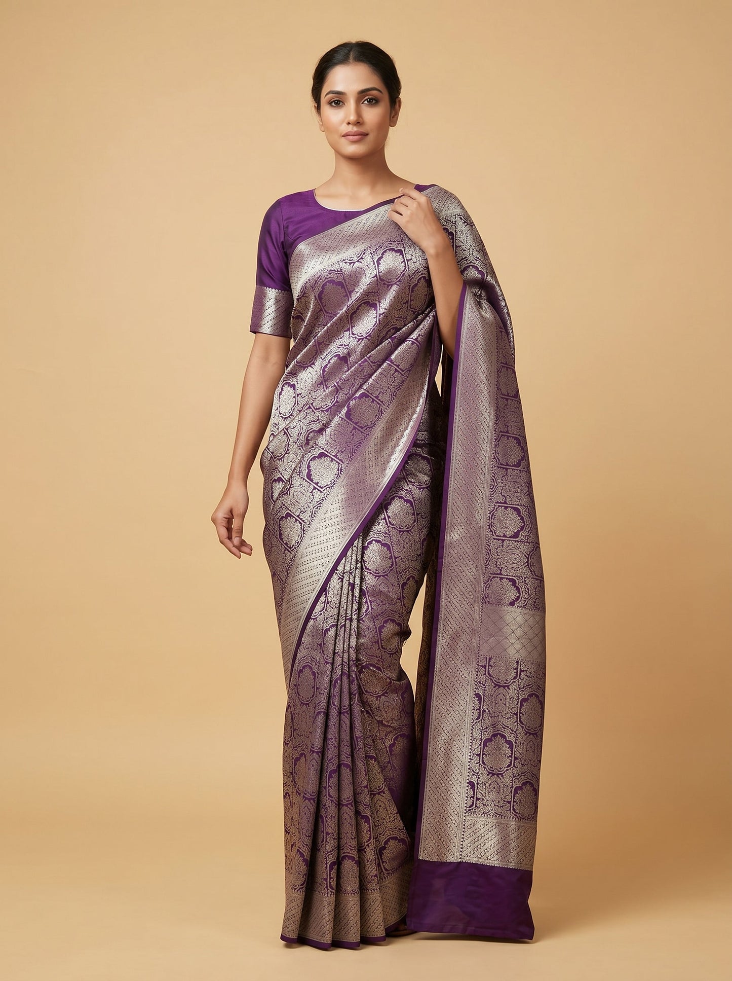 Coffee Brown Warmth Handloom Saree