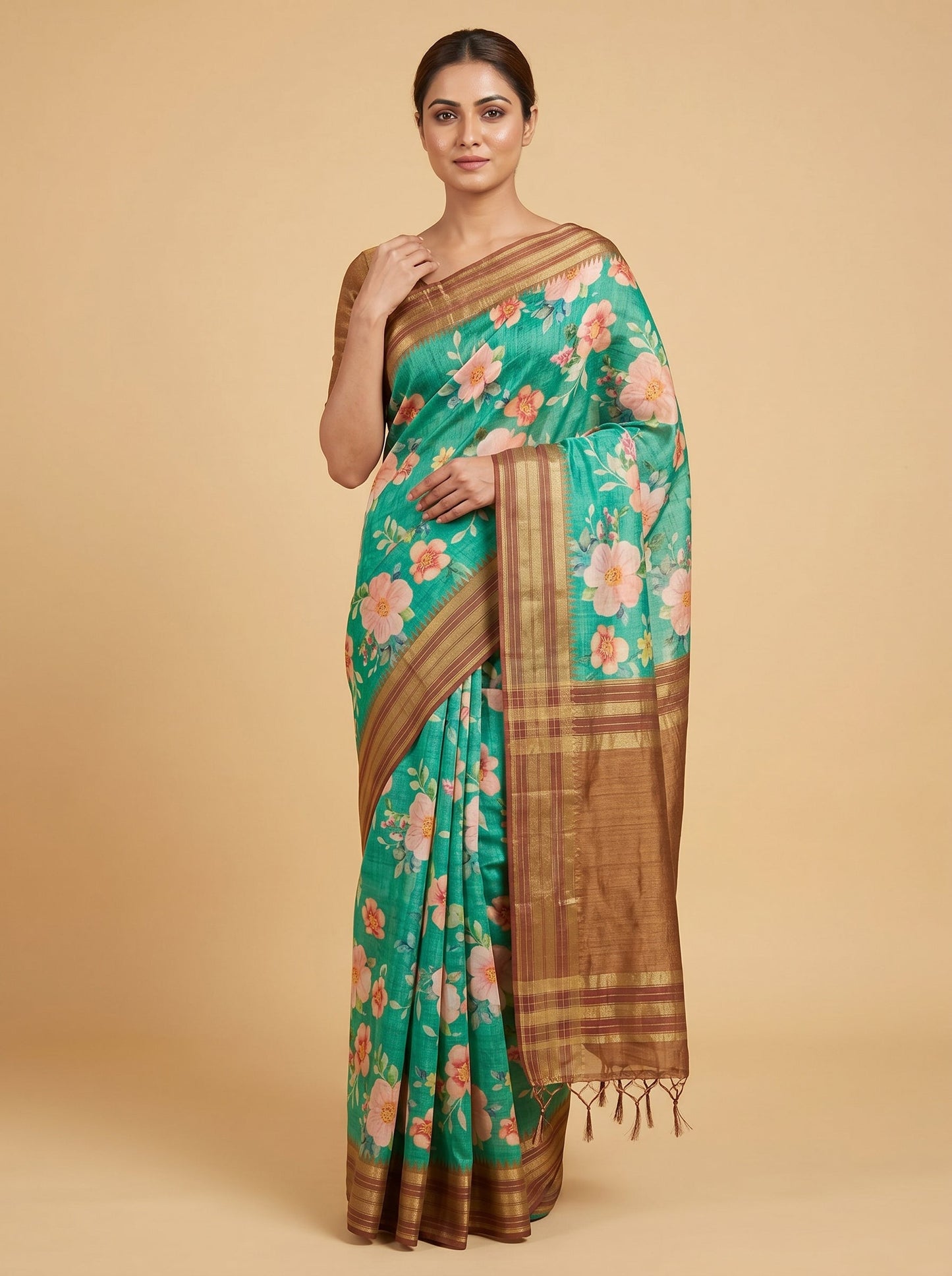 Coffee Earthy Handloom Saree