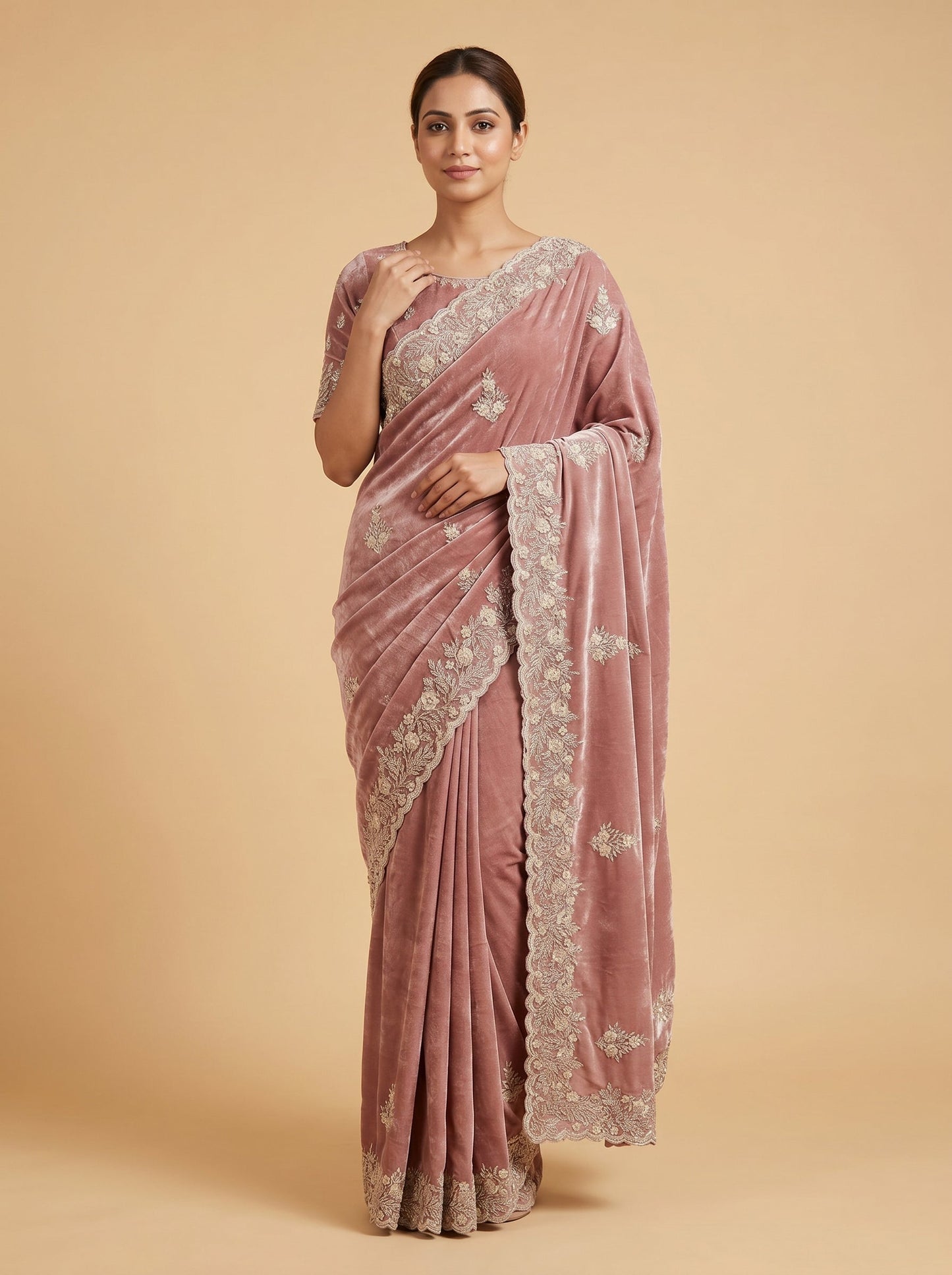 Cream Royal Essence Saree