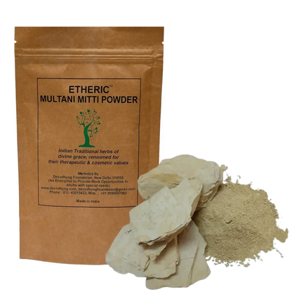 Etheric Multani Mitti  Natural Deep Cleansing & Skin Brightening Face Pack