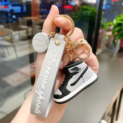 Nike Sneaker Grey Silicone Lanyard Keychains | Stylish Keychain |