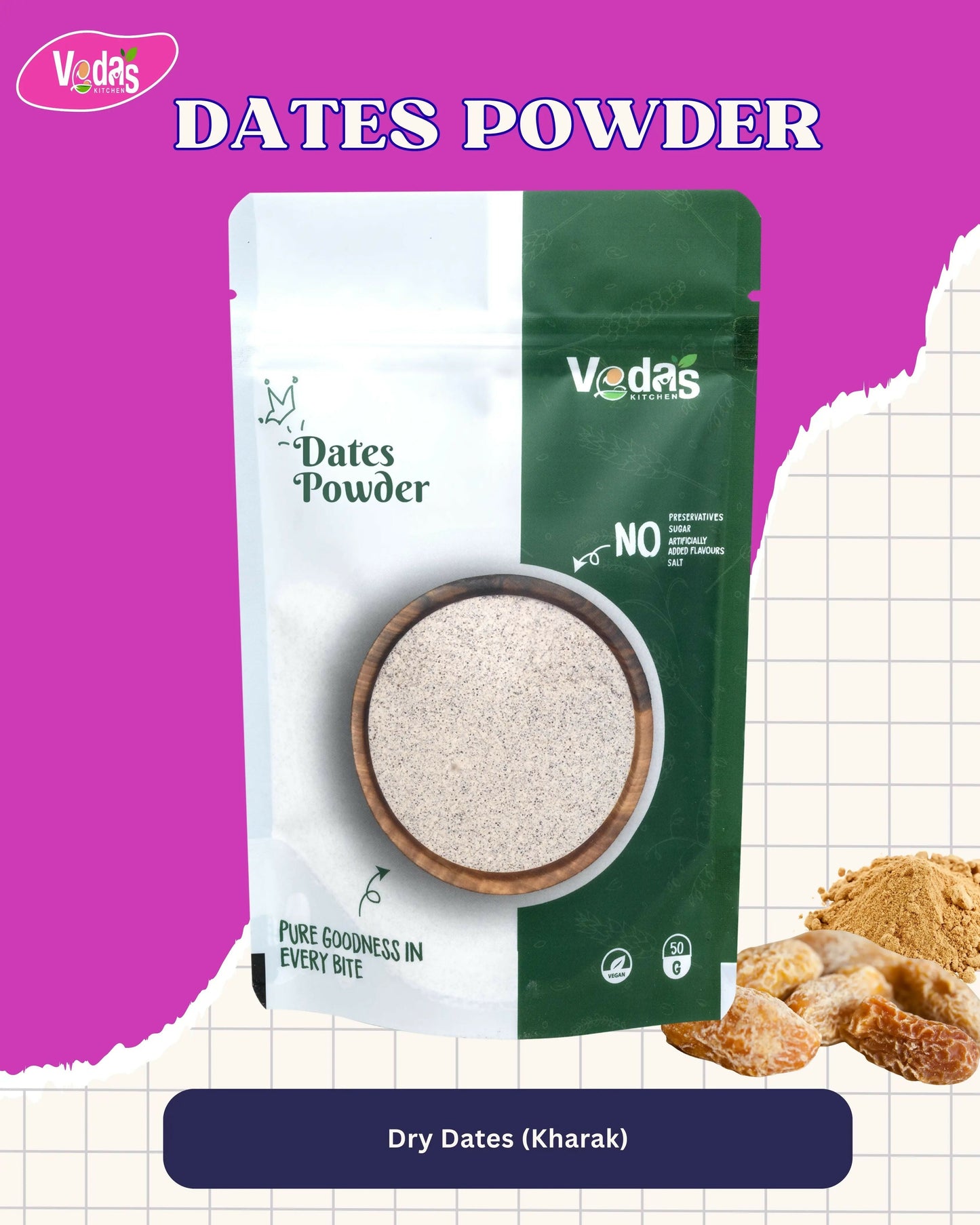 Vedas Kitchen Dates Powder