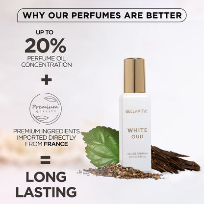 Bella Vita White Oud Eau De Perfume for Men & Women