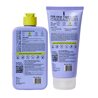 Moxie Beauty Anti-Dandruff Scalp SOS Wash Duo - Shampoo & Conditioner