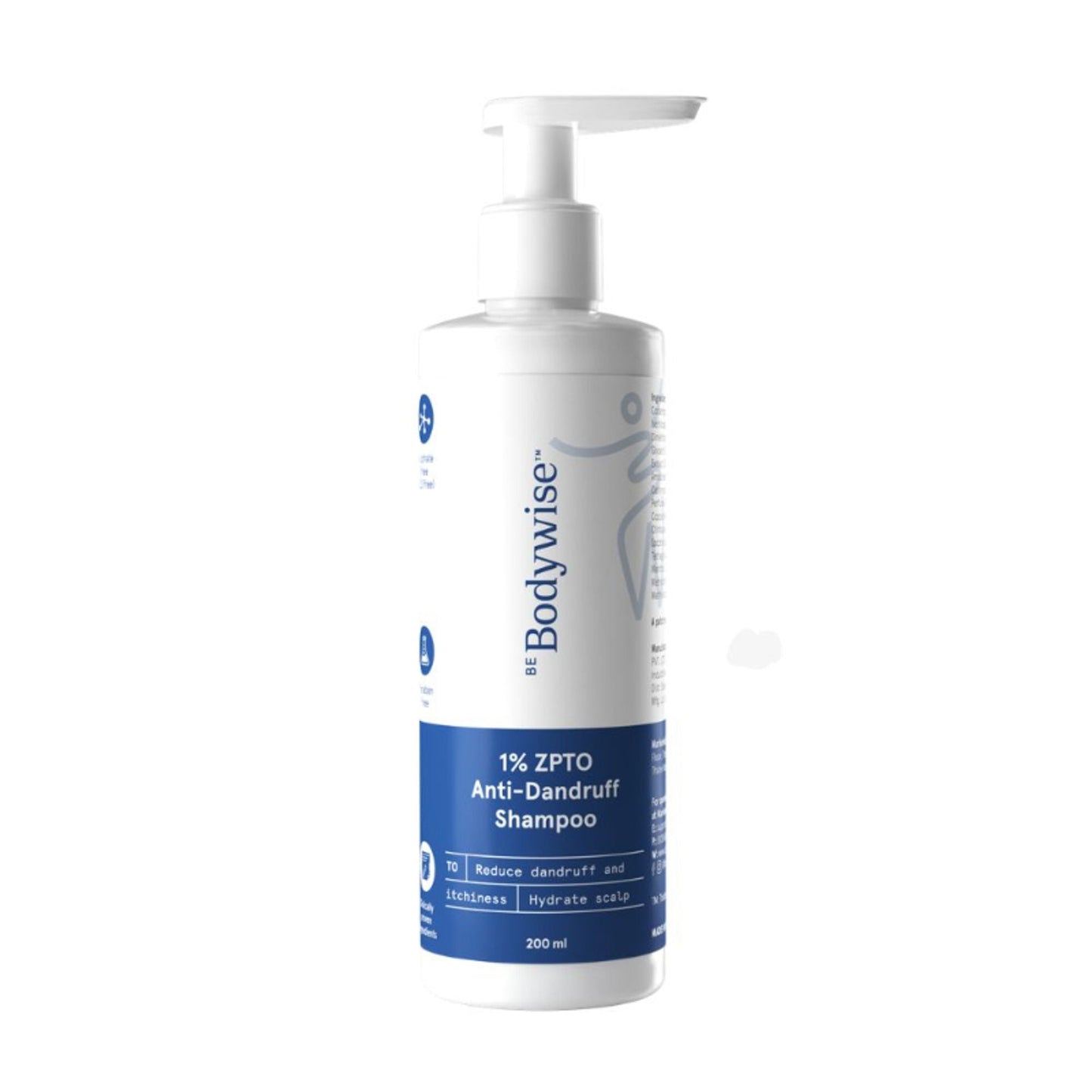 BeBodywise ZPTO Anti Dandruff Shampoo - Reduces Dandruff, Flaking & Deeply Hydrates Scalp