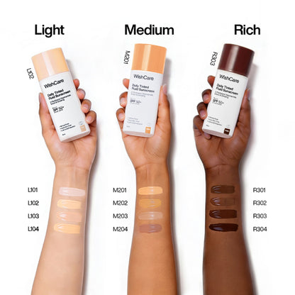 Wishcare Daily Fluid Tinted Sunscreen SPF50PA++++ - L103