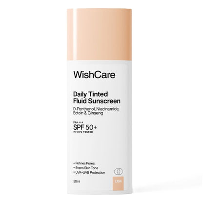 Wishcare Daily Fluid Tinted Sunscreen SPF50PA++++ - L104