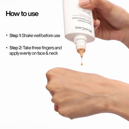 Wishcare Daily Fluid Tinted Sunscreen SPF50PA++++ - M202