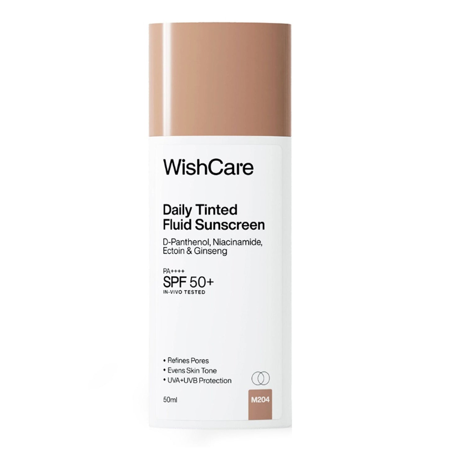 Wishcare Daily Fluid Tinted Sunscreen SPF50PA++++ - M204