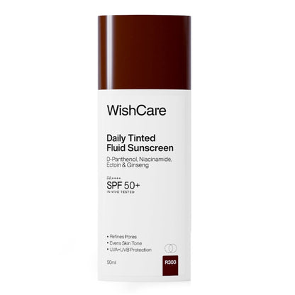 Wishcare Daily Fluid Tinted Sunscreen SPF50PA++++ - R303