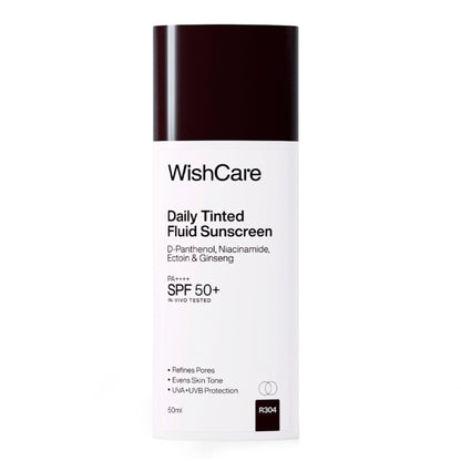 Wishcare Daily Fluid Tinted Sunscreen SPF50PA++++ - R304