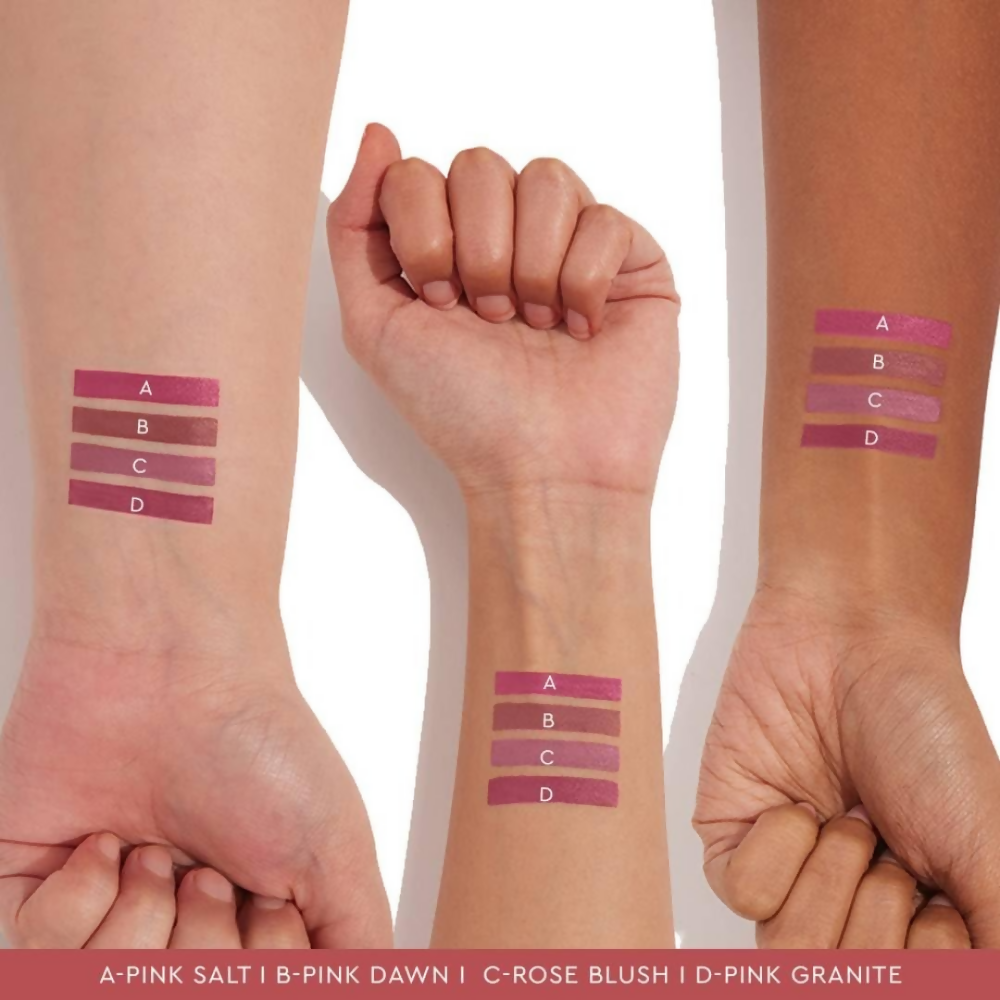 Kiro Four Play Non-Stop Airy Matte Liquid Lip Stack  Paramount Pink