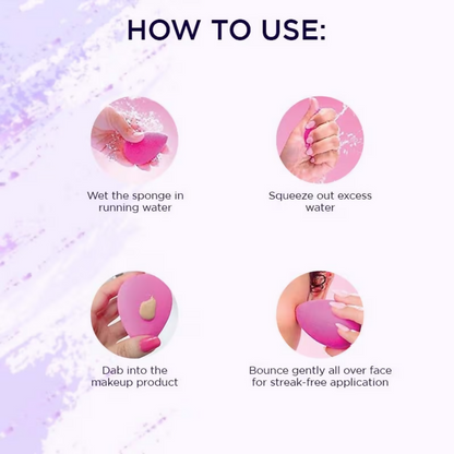 Bronson Professional Purple Beauty Blender Makeup Sponge,Applicator ,Puffs