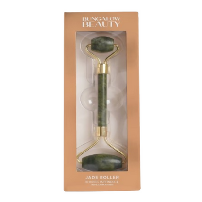 BUNGALOW BEAUTY Gold And Green Jade Roller