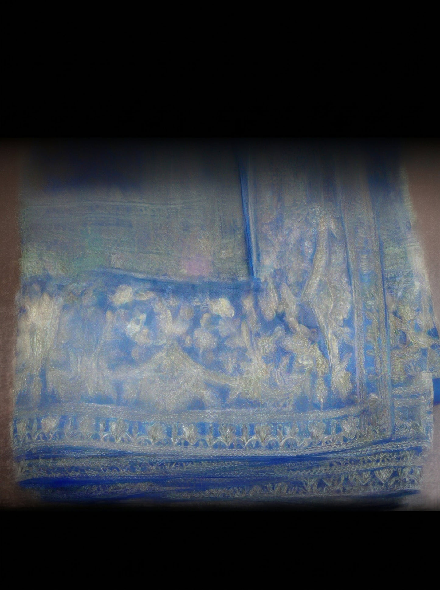 Deep Blue Glow Handloom Saree