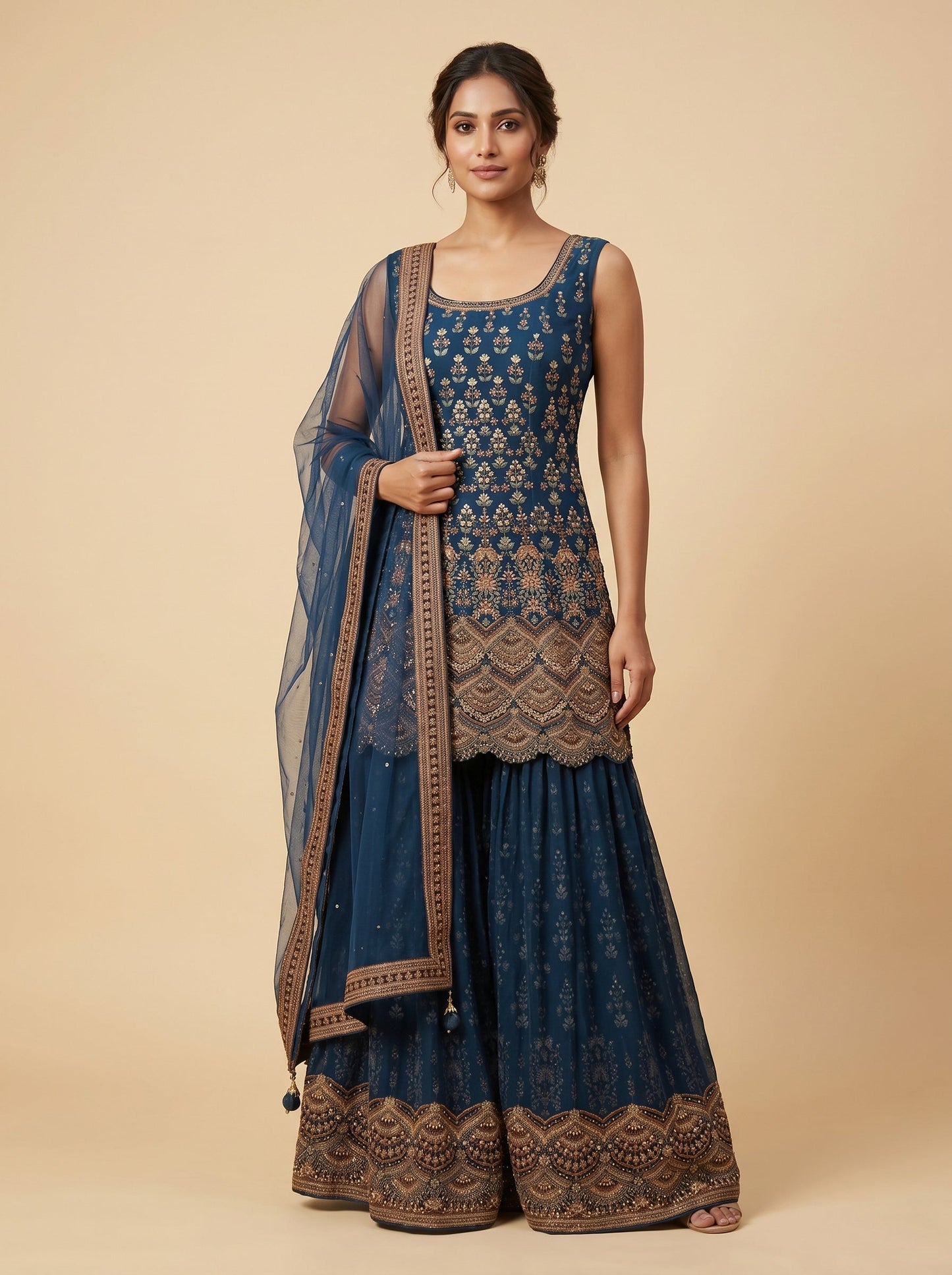 Deep Cobalt Palazzo Set