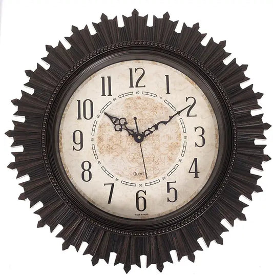Efinito Analog 46 cm X 16 cm Wall Clock  (Multicolor, With Glass, Standard)