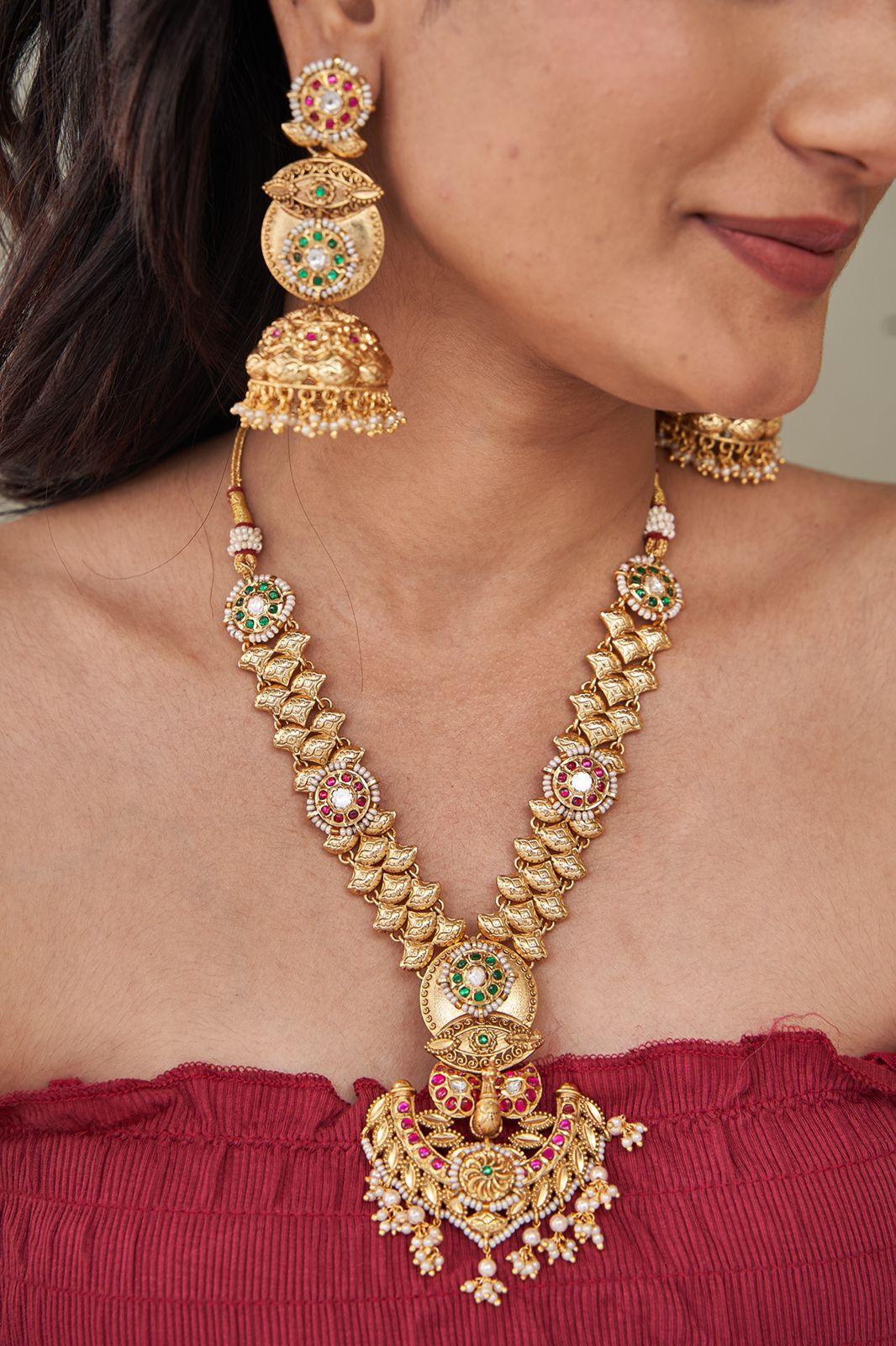 Dilbar Sone Pe Suhaga Long Set with Jhumkas | Sone Pe Suhaga Collection