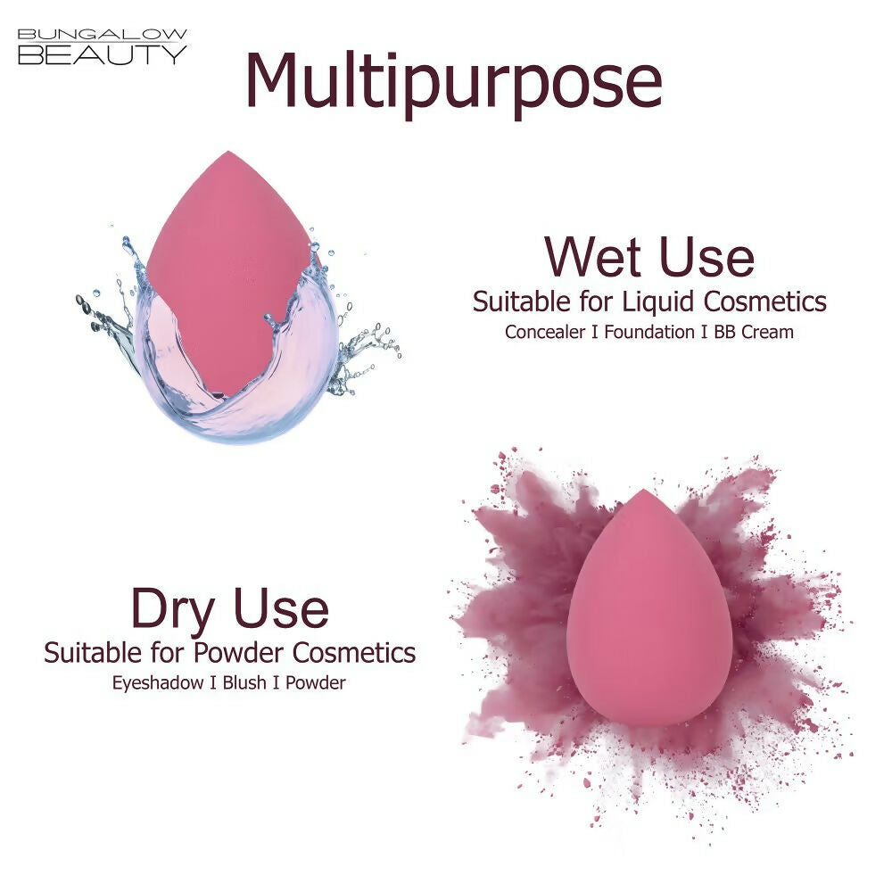 BUNGALOW BEAUTY Makeup Blending Sponge - Pack of 3