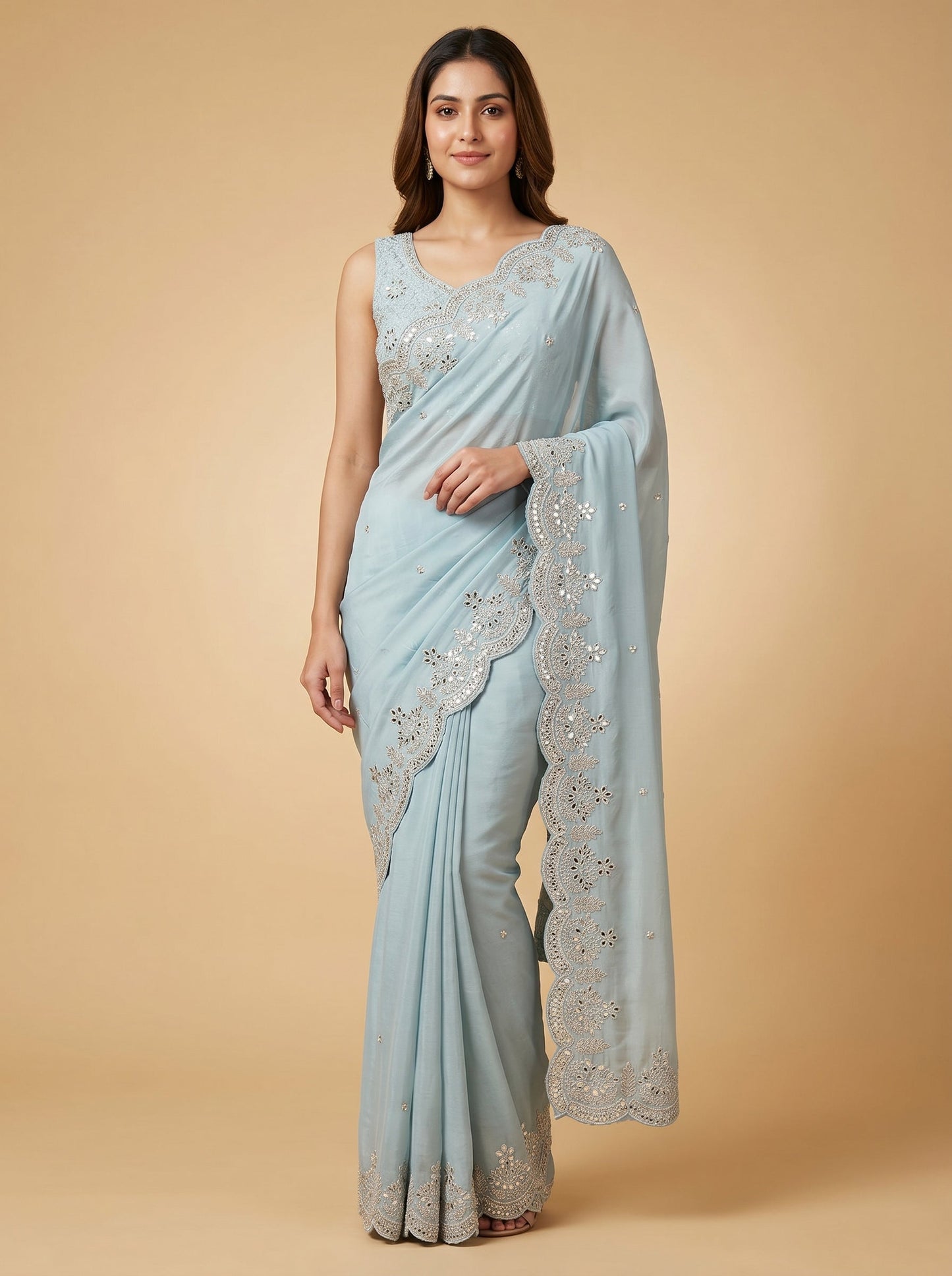 Doctor Blue Elegance Saree