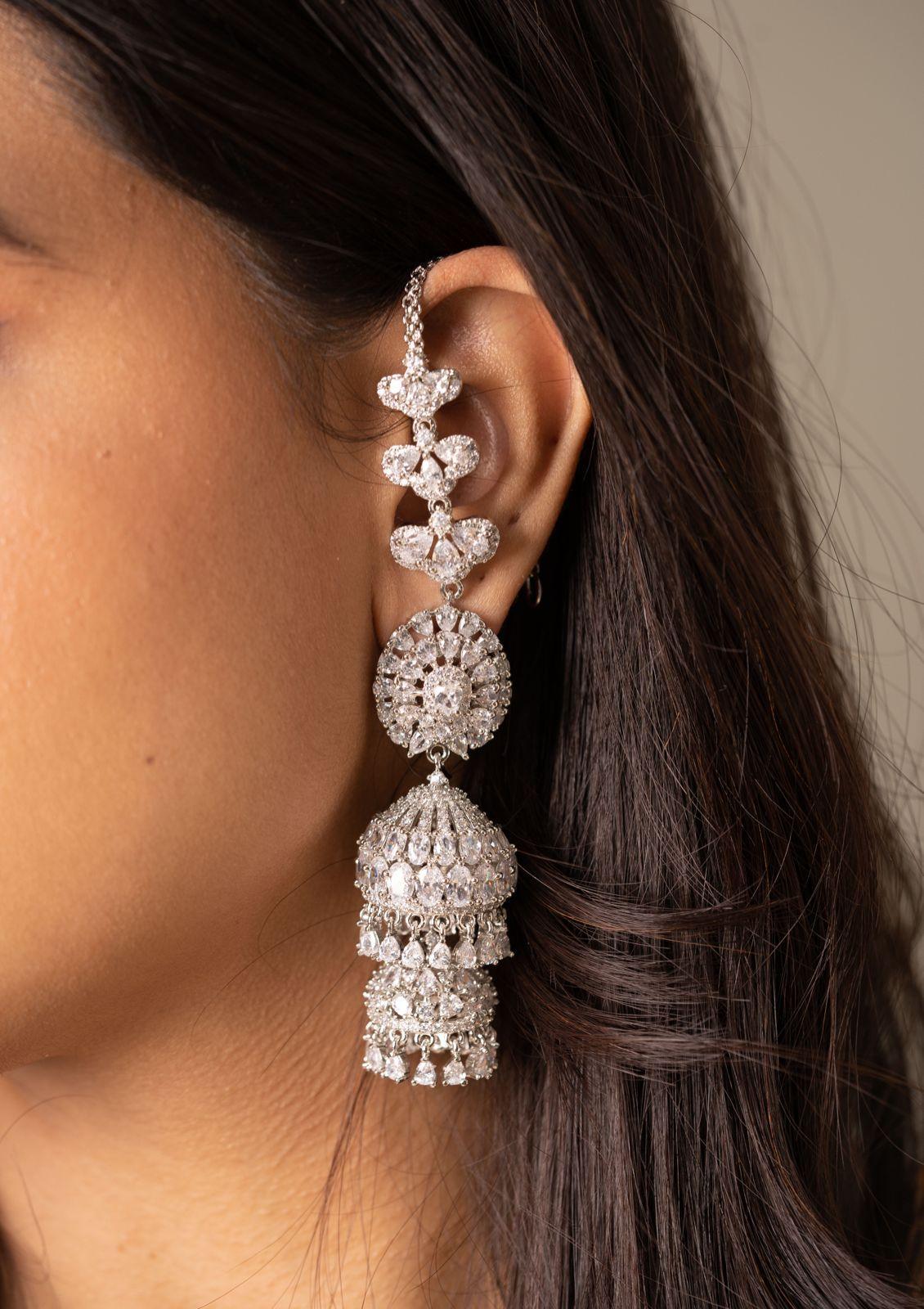 Double Drop Jhumkas with Kannauti
