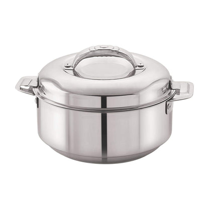 CELLO Maxima Insulated Casserole Hot Pot For Kitchen 1350ml, Silver