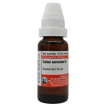 Dr. Willmar Schwabe Germany Sabal Serrulata Mother Tincture Q