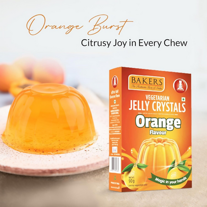 BAKERS Jelly Crystal Set of 4 - Mango, Pineapple, Litchi & Orange