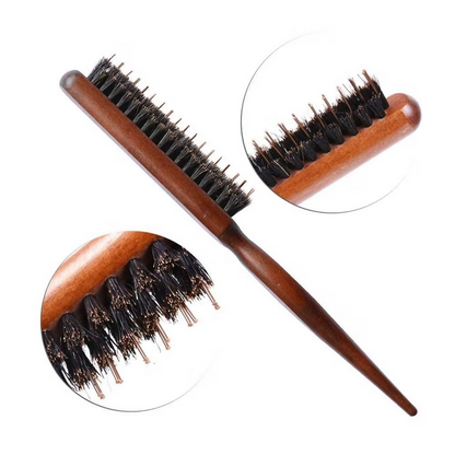 Bronson Professional Back Combing Teasing Brush and Hair Finishing Brush