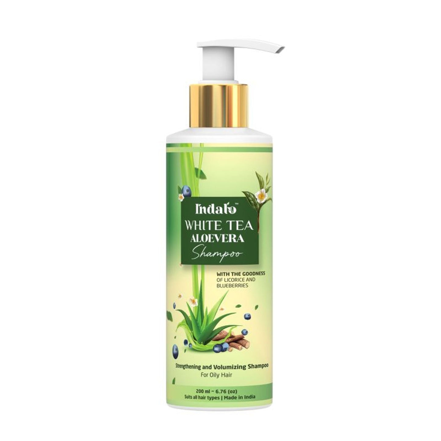 Indalo White Tea Aloe Vera Shampoo For Oily Hair