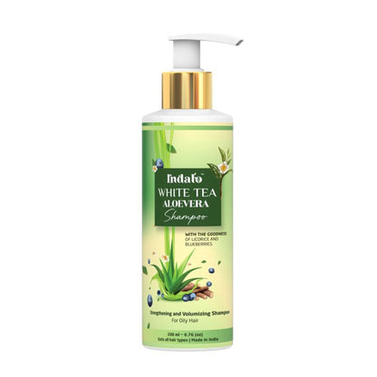 Indalo White Tea Aloe Vera Shampoo For Oily Hair