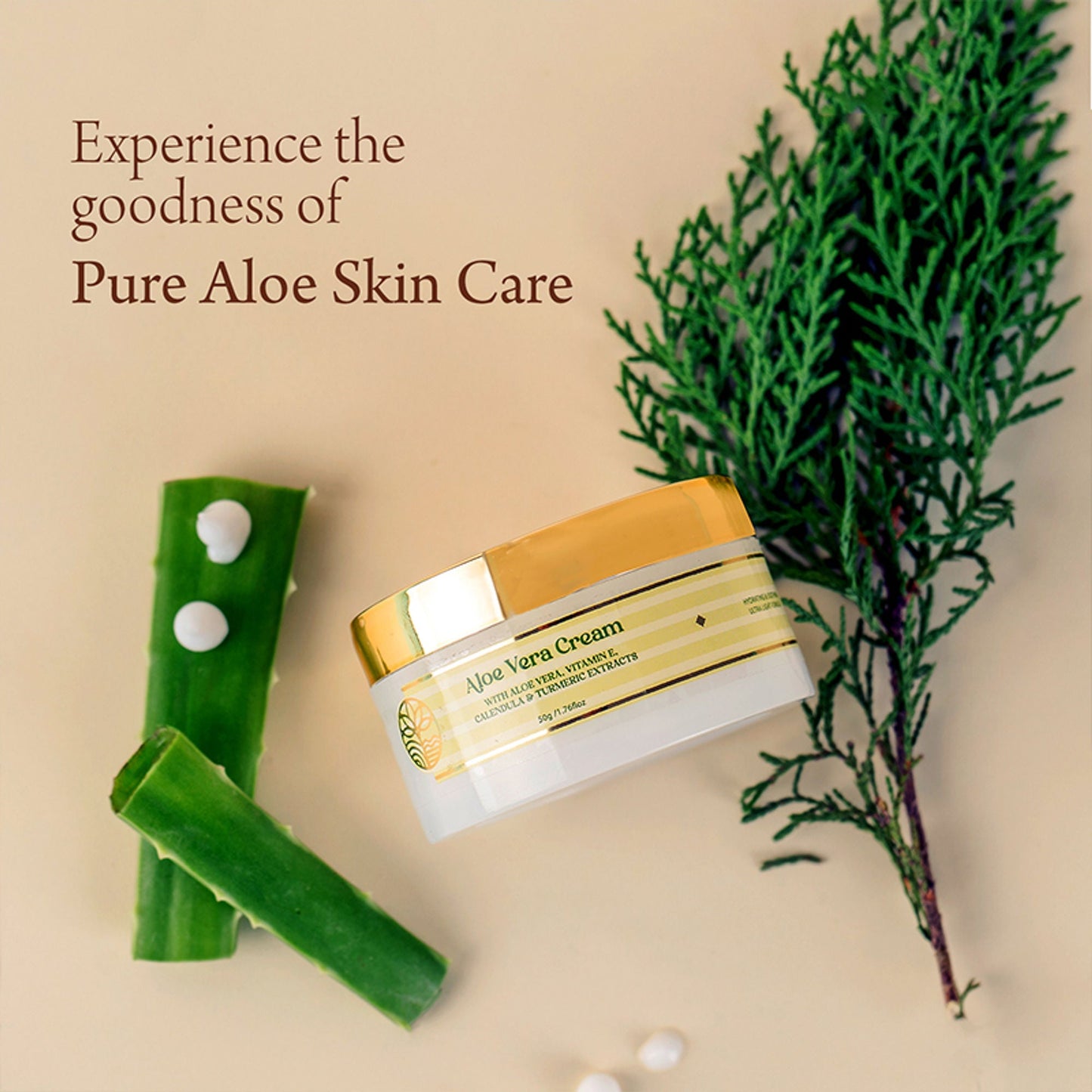 Omeo Aloe Vera Cream - For Daily Use, Hydrated Dewy Skin