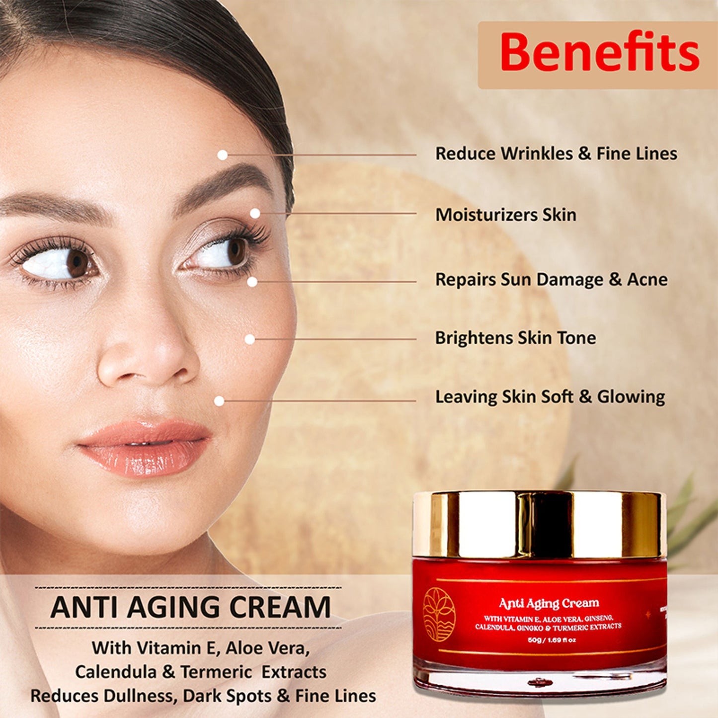 Omeo Anti Aging Cream - Revitalise And Restore