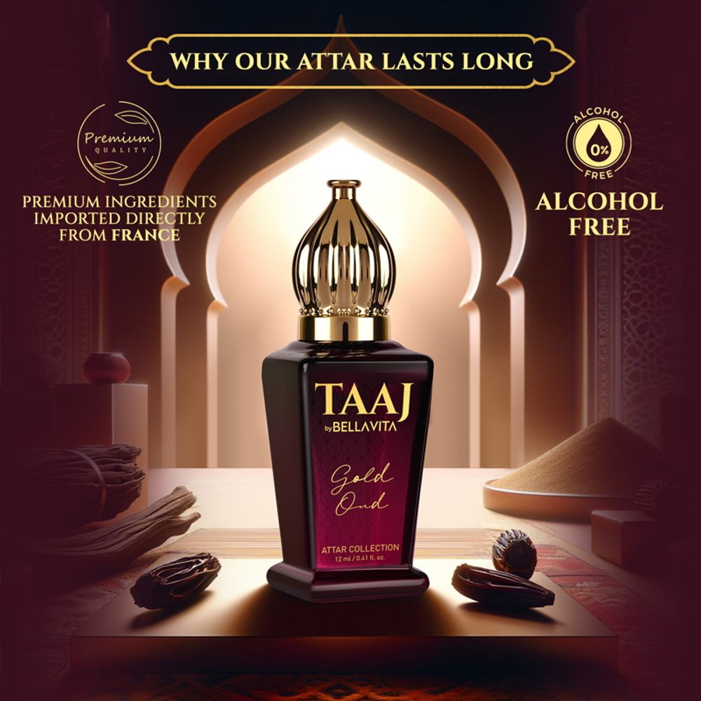 Taaj by Bella Vita Gold OUD Attar