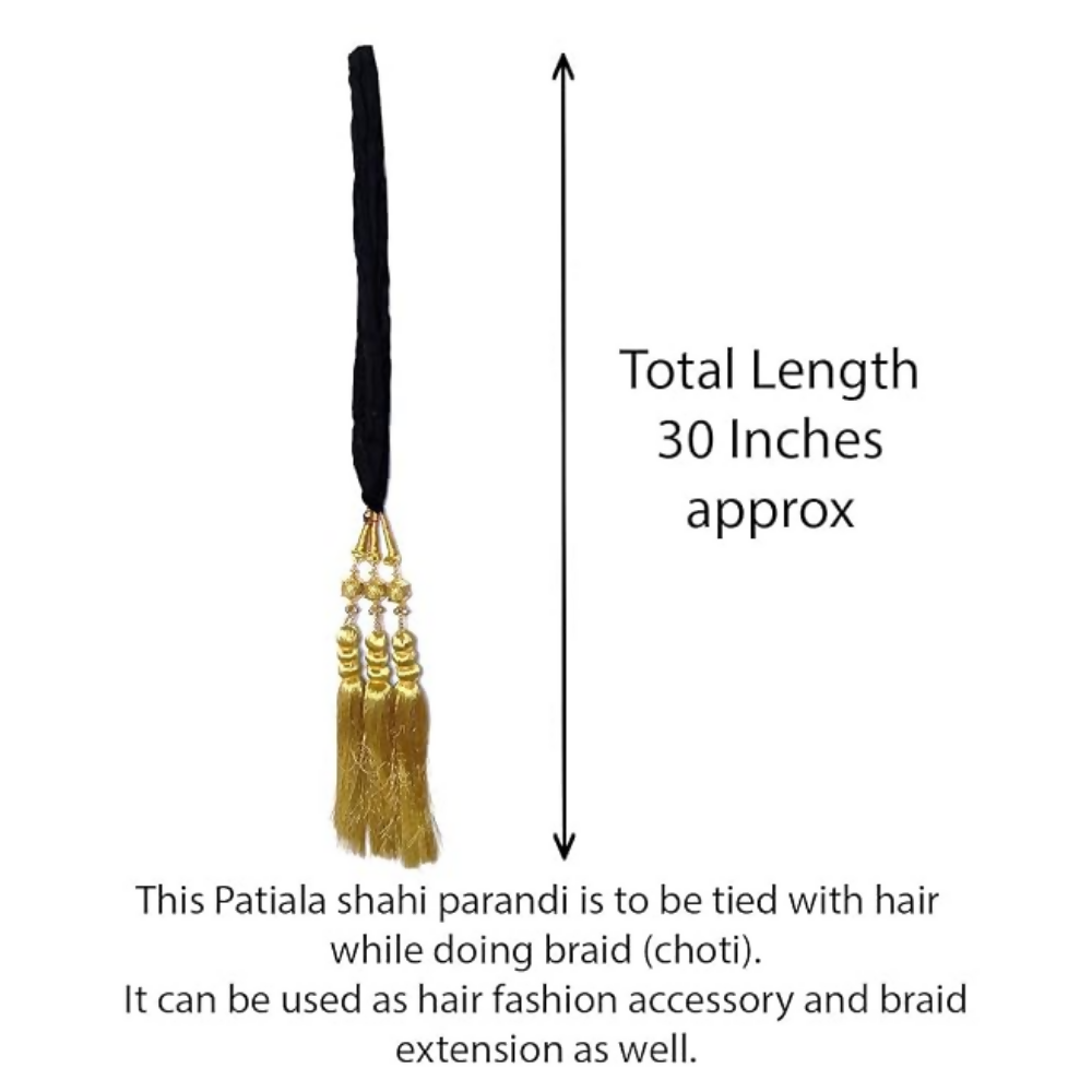 VTN Women's Patiala Shahi Paranda/Parandi Traditional Hair Accessory Braid Tassles