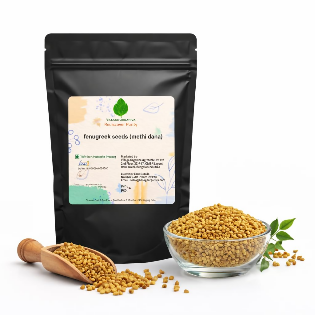 Village-Organica Methi Dana-Whole Fenugreek Seeds