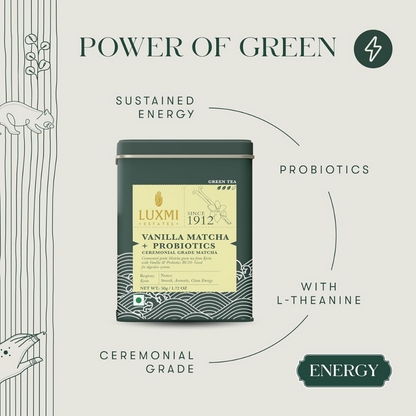 Luxmi Estates Vanilla Matcha with Probiotics