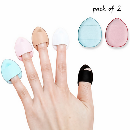 Bronson Professional Finger Puff Sponges with Soft Cushion Mini Makeup Blender