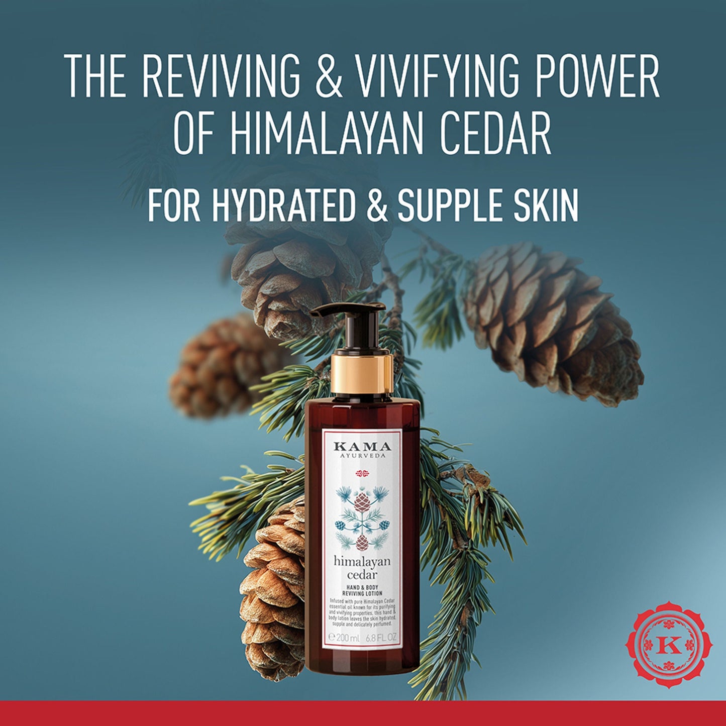 Kama Ayurveda Himalayan Cedar Lightweight & Reviving with Paraben Free Hand And Body Lotion