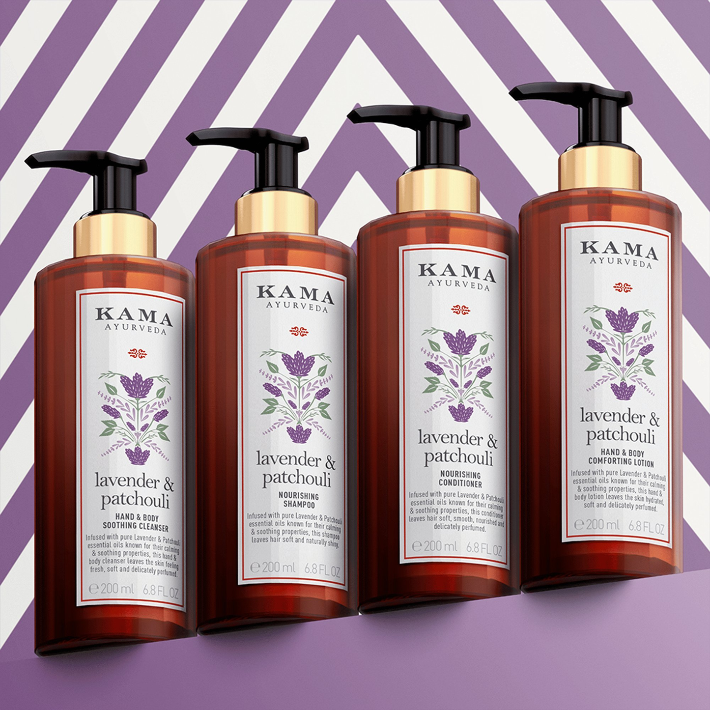 Kama Ayurveda Lavender & Patchouli Calming & Refreshing with Paraben Free Body Cleanser