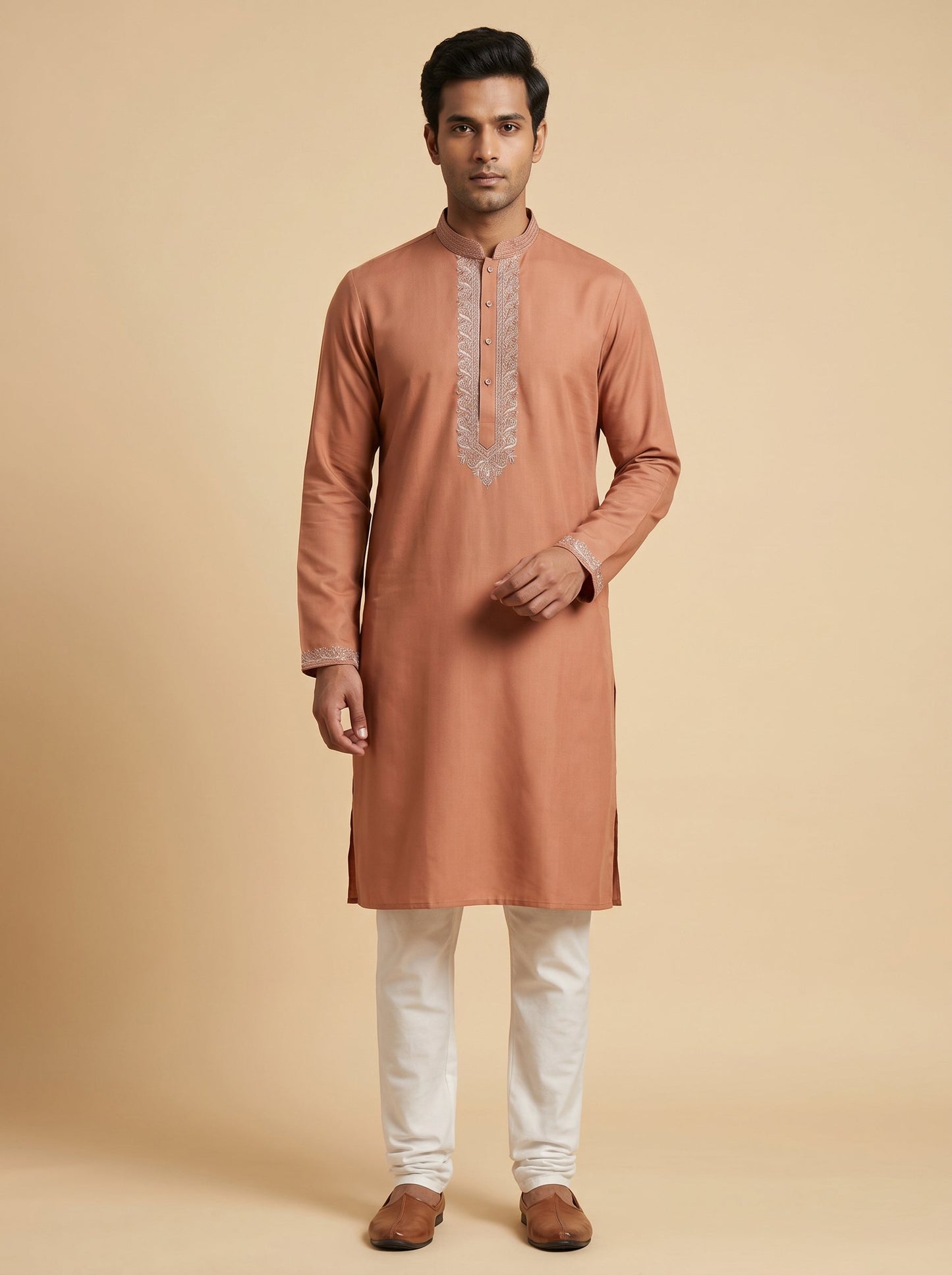 Earthy rust kurta set