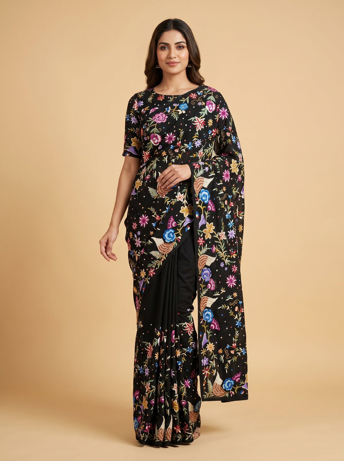 Ebony Handloom Saree