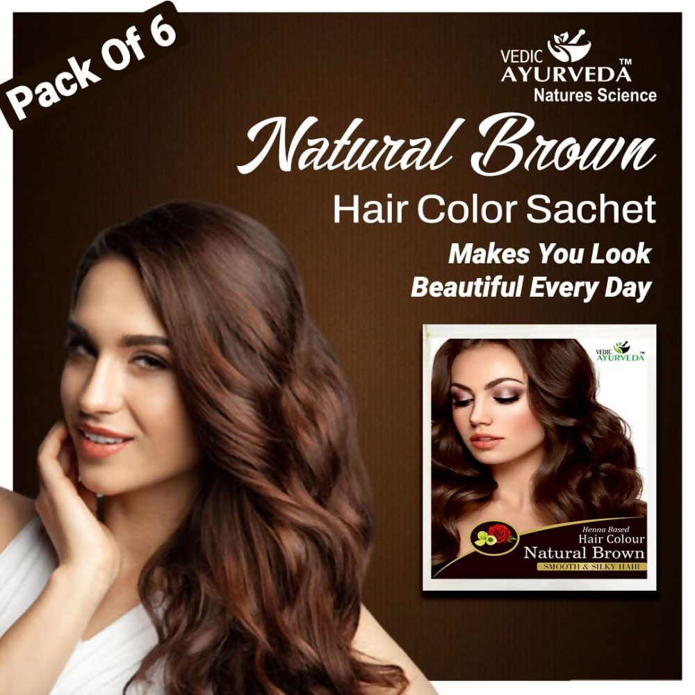 VedicAyurveda Henna Hair Color Naturally Brown