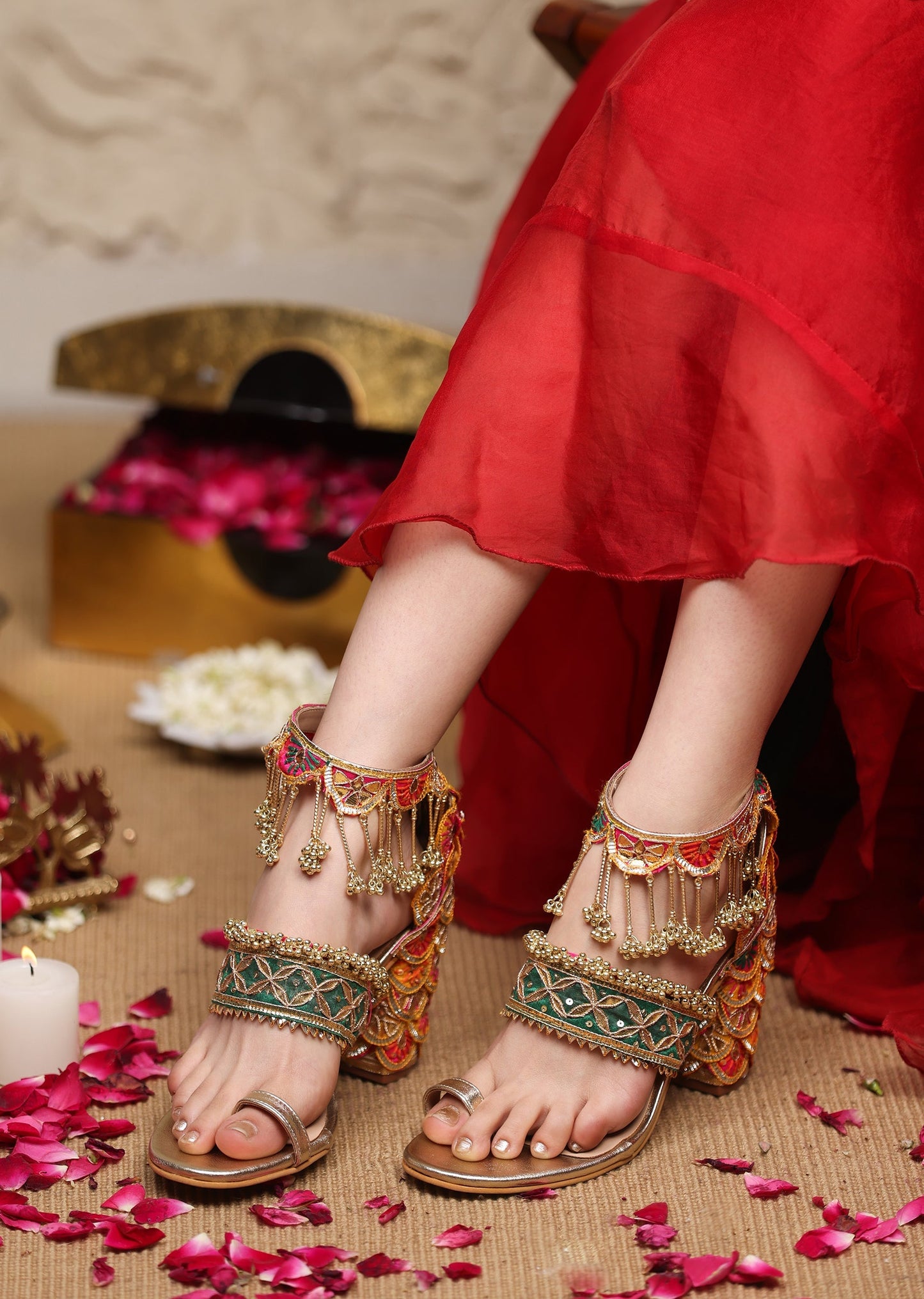 Embellished Statement Heels