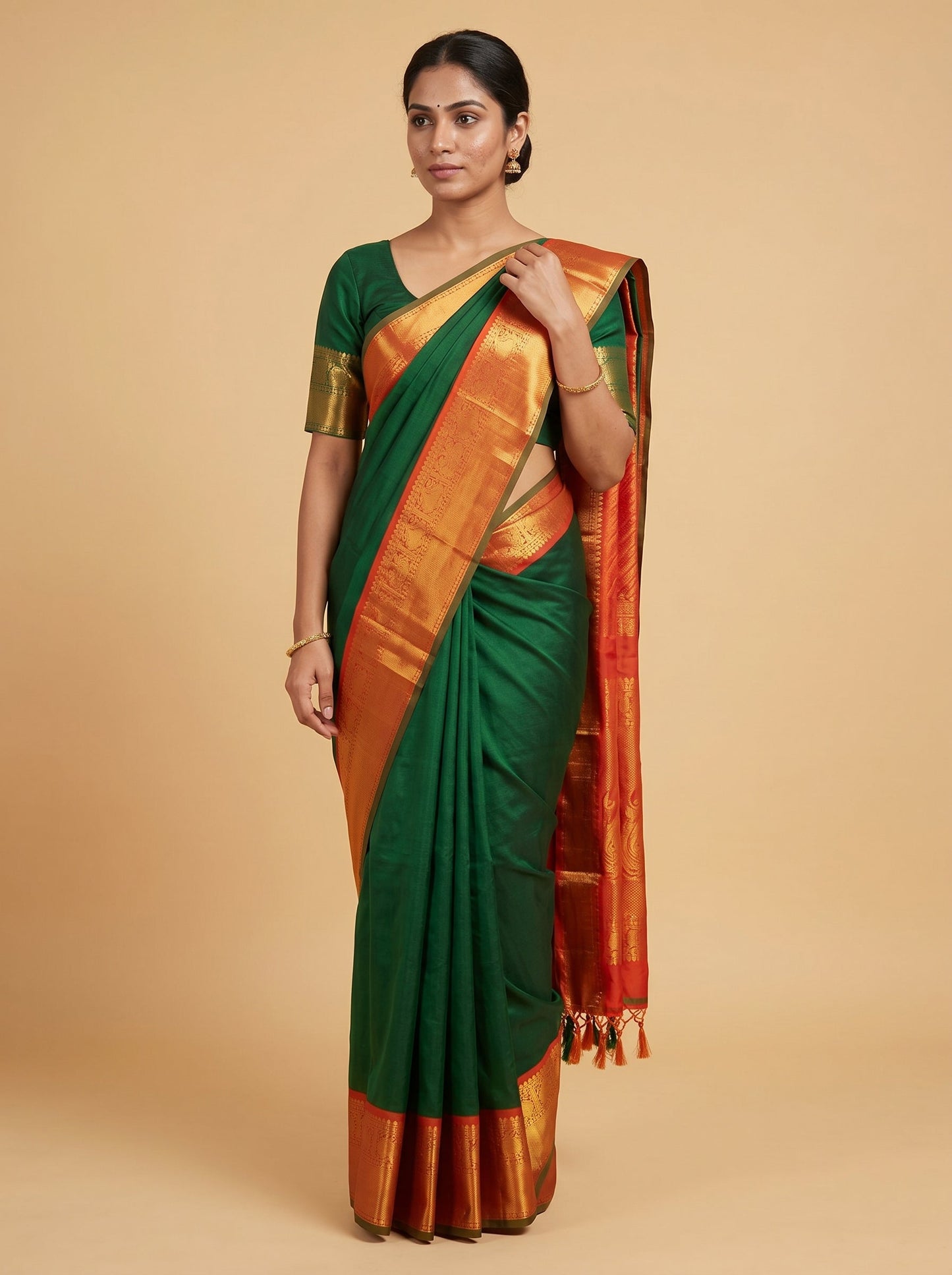 Emerald Green Charm Saree