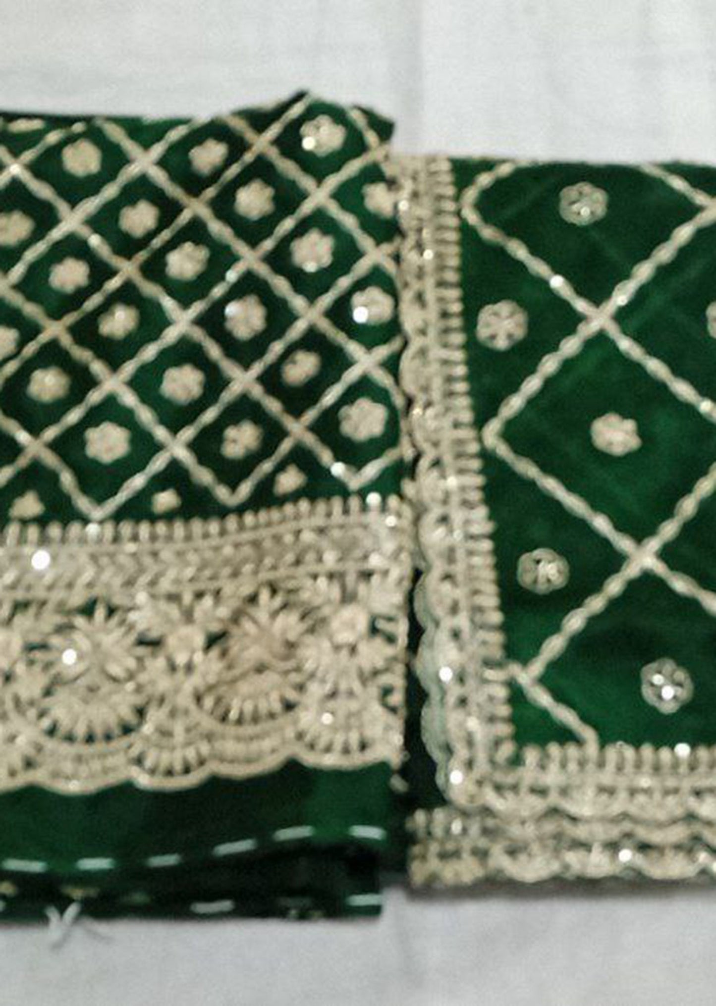 Emerald Grove Dress Material