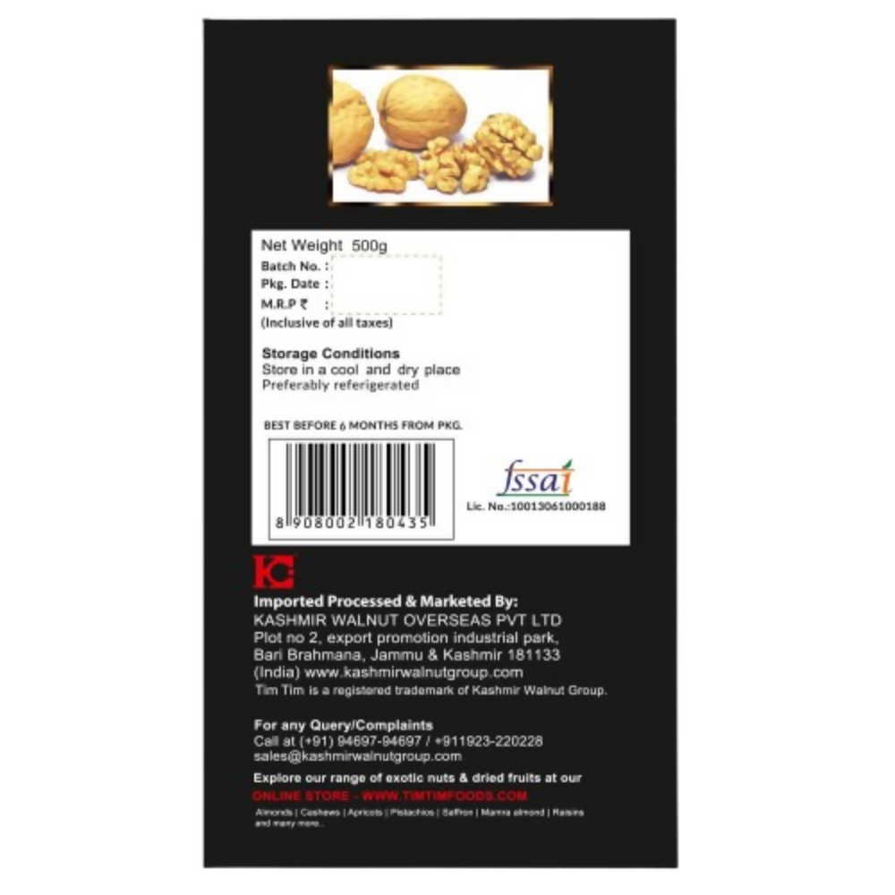 Go Organic Kashmiri Extra Light Halves Walnuts Kernels